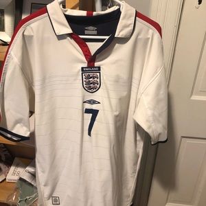 England David Beckham Jersey Umbro